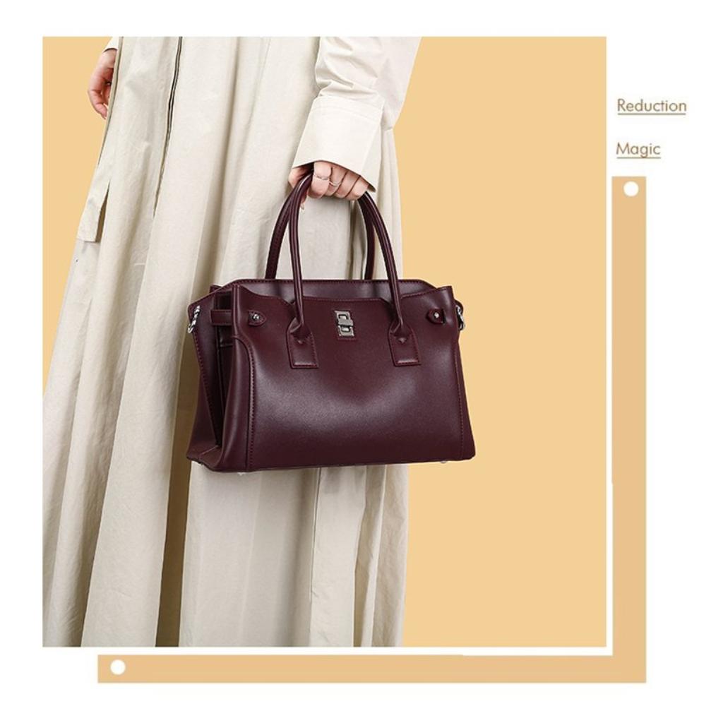 Xeie Thuk Shoulder Bag Women Faux leather Adjustable Strap Daily