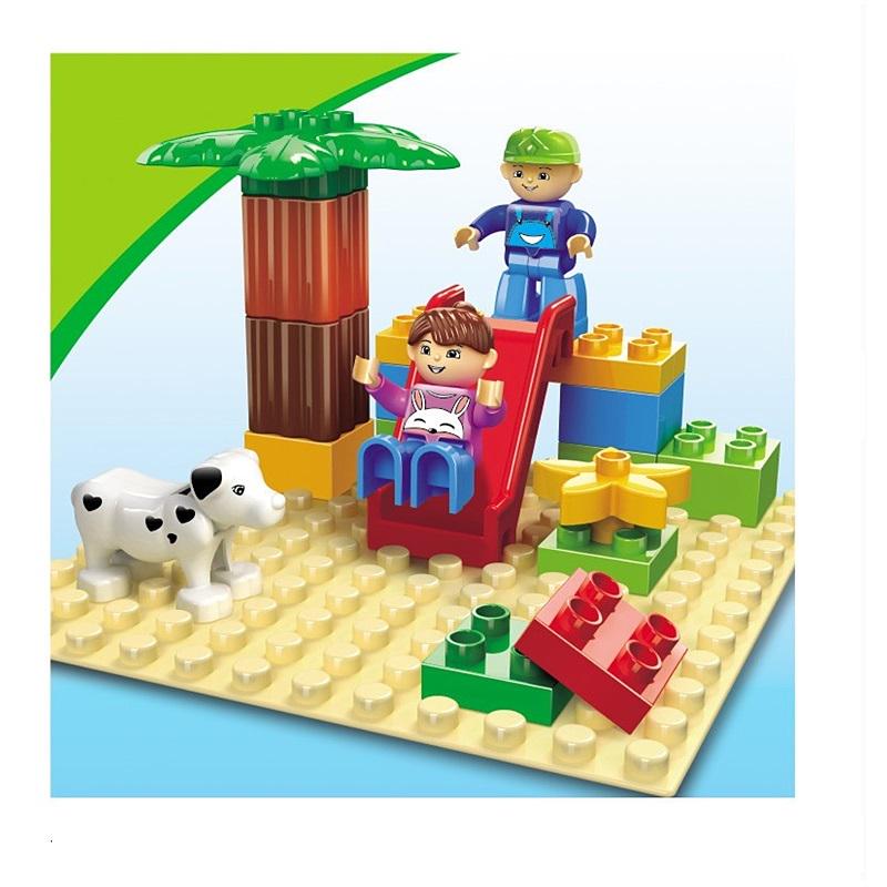 Placă de bază 16*16 puncte pentru cărămizi mari Placă de bază în 9 culori Blocuri de construcție DIY Jucării pentru copii