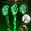 Halloween Leuchtende Skeletthand Dekorationen für Außenrasen und Hof Atmosphäre