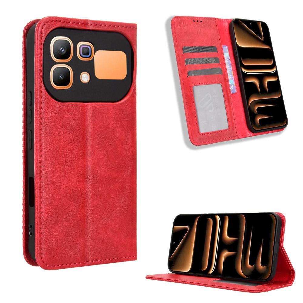 Flip Cover compatible for Infinix Note 60/Note 60 Pro PU Leather Phone Case Full-Body Protection with [RFID Blocking]