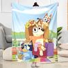 Bluey Bingo Adventure Blanket Durable Comfort Suitable for Sofa Bed Office All-Season Use Warmthful Decor Ideal Gift For Birthday Valentine'S Day