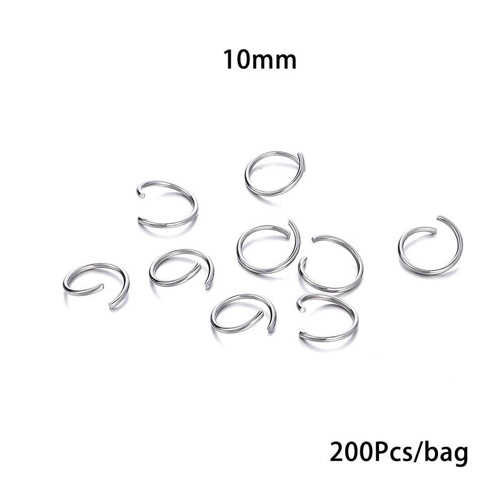 200Pcs Stainless Steel Open Jump Rings for Jewelry Making Supplies DIY Double Loops Split Rings Connectors For Jewelry Findings