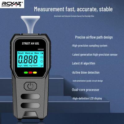 Éthylotest à embout biligue à double usage pour les tests nocturnes