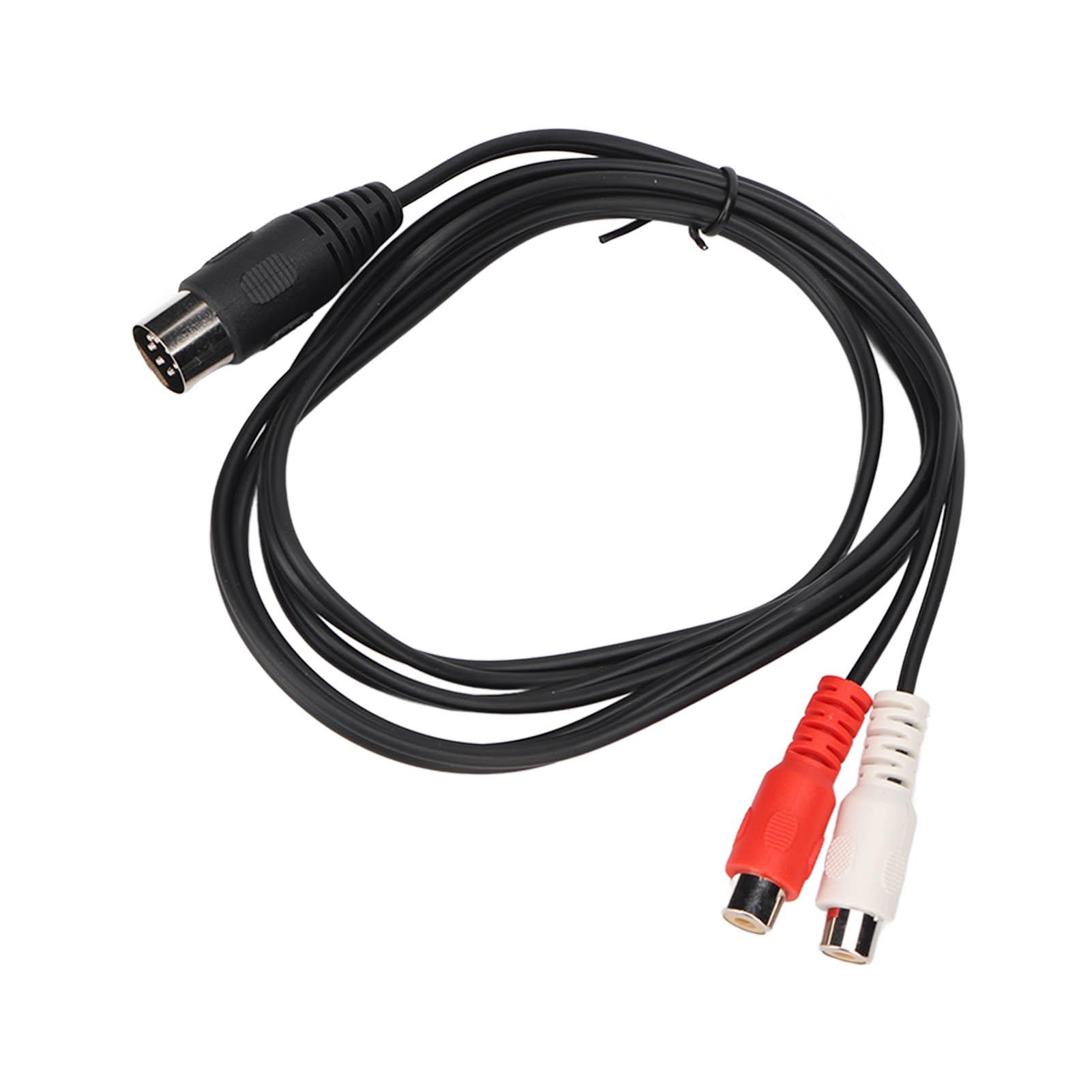 

Кабель DIN 7PIN Male to 2RCA Female, кабель-адаптер звука с сердечником из чистой меди, 4,9 фута