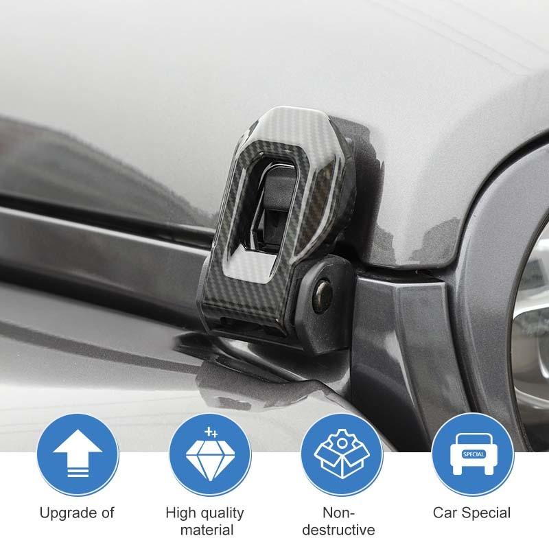  Fit For Jeep Wrangler JL For JT Gladiator 2018 Up ABS Front Engine Hood Ornament Decoration Cover Protective Sticker Car Exterior Accessories