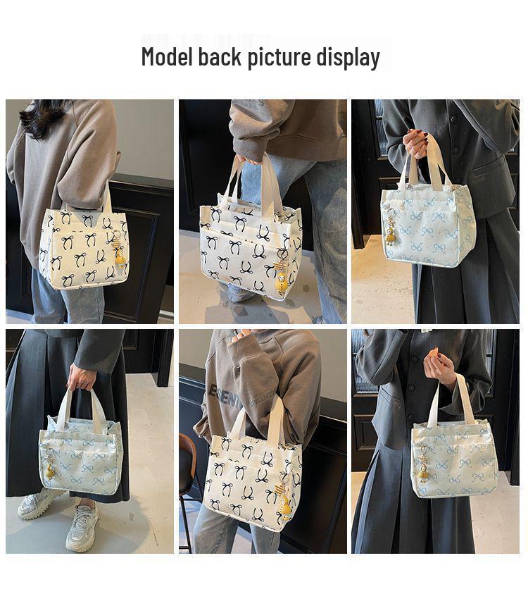 Vielseitige Canvas-Tragetasche: Damenhandtasche für Arbeit, Ausflüge und Mittagessen