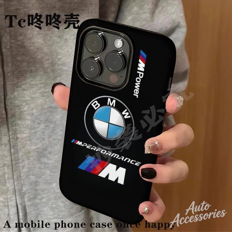 YMDM4 For IPhone 16 15 14 13 12 11 Pro Max Trendy Phone Case For BMW M Power Performance Shockproof Shell Phone Protect Cover Sticker