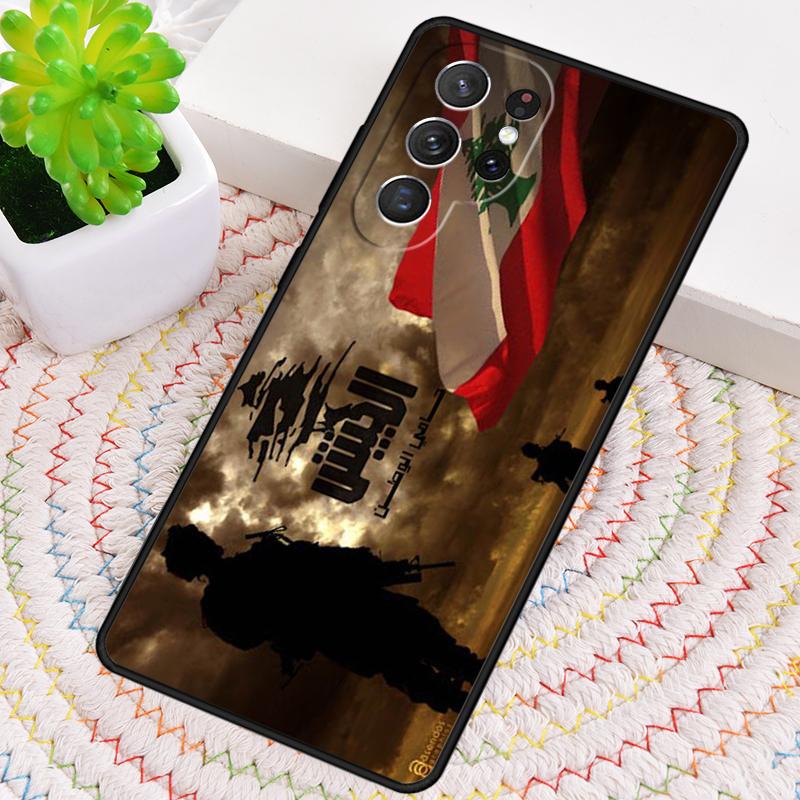 Lebanon Flag Silicone Phone Case For Samsung Galaxy note 10 pro S26 S25 S24 S23 S22 S21 Plus S25Ultra Capa Cover
