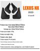 Lexus NX 2022 Leather Mudguard Set: Front & Rear Car Accessories