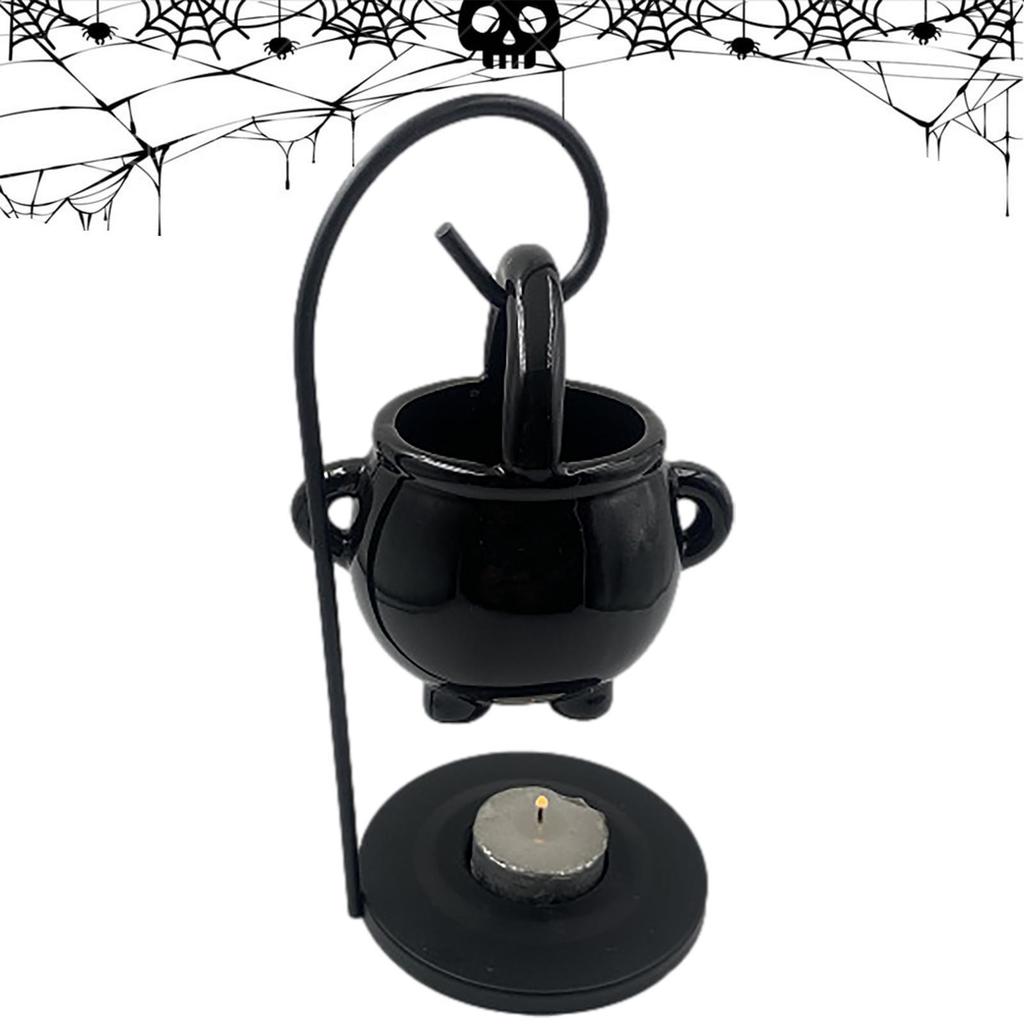 Hanging Cauldron Wax Burner Witch Essential Oil Pot Candle Holder Witchcraft Supplies Incense Aroma Diffuser Candle Tealight