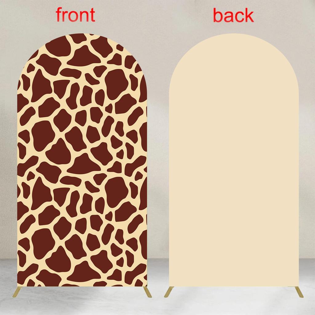 Arch Backdrop Chiara Arch Stand Covers Stretchy Spandex Fabric Cow Pattern Background for Birthday Baby Shower Party Decoration