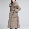 Fashion Woman Winter Coats With Belt Thick Warm Casual Winter Jacket Women's Long Parkas