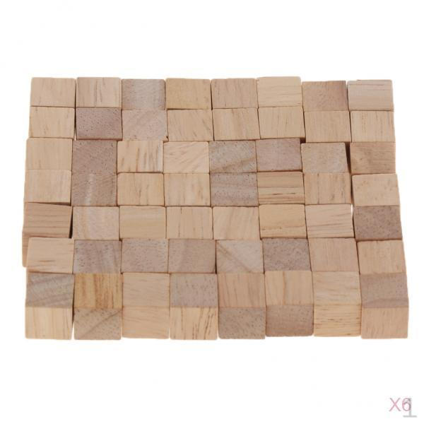 600pc Wooden Building Bricks Educational Puzzle Toy Making Crafts