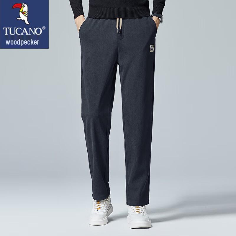 Tucano Men's Spring/Autumn Wrinkle-Resistant Straight-Leg Casual Pants