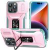 Coque Hybride Robuste Armor pour IPhone 16 Pro Max 15 11 12 13 14 Xs XR 8 7 Plus SE 2022 Fenêtre Coulissante Poussante Coque Otter Boîte Support Housse de Protection