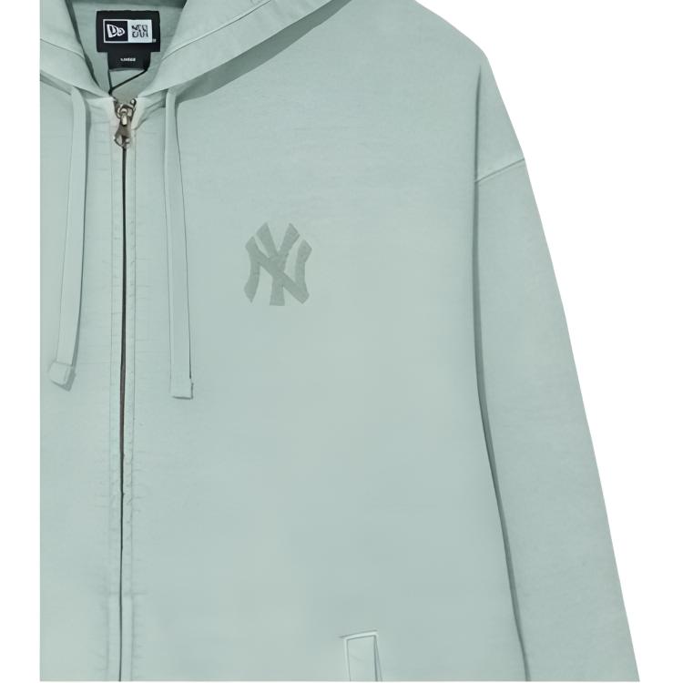 New Era FW25 MLB New York Yankees Rebellious Academy Series Washed Zip-Up Hoodie Unisex Hoodies 14726680