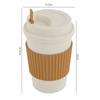 450ML Coffee Cups With Lids Wheat Straw Reusable Portable Coffee Cup Dishwasher Safe Coffee Mug Coffee Tea Travel Cups