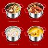 Pin Ye 24cm Jiangshan Red 304 Stainless Steel Deep Soup Pot