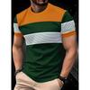 Summer Comfortable Fashionable Loose Plus Creative Printed T-shirt Casual Sports Breathable Soft Men's Short Sleeved T-shirt
