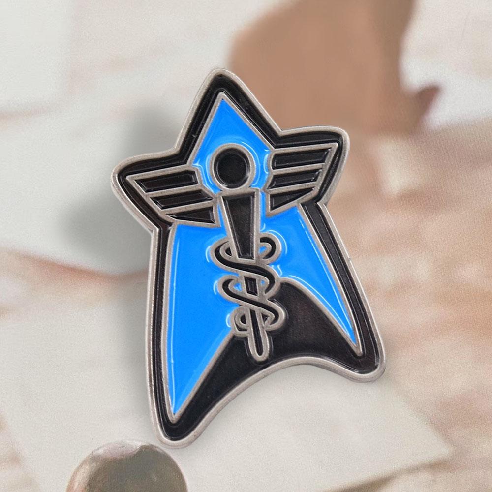 Star Fleet Medical Logo Enamel Brooch Sci-Fi Movie Peripheral Lapel Pin Retro Metal Badge Novelty Creative Decorative Accessorie