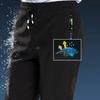 Thick Warm Fleece Lining Pants Elastic Waist Drawstring Zipper Pockets Windproof Waterproof Hiking Trekking Camping