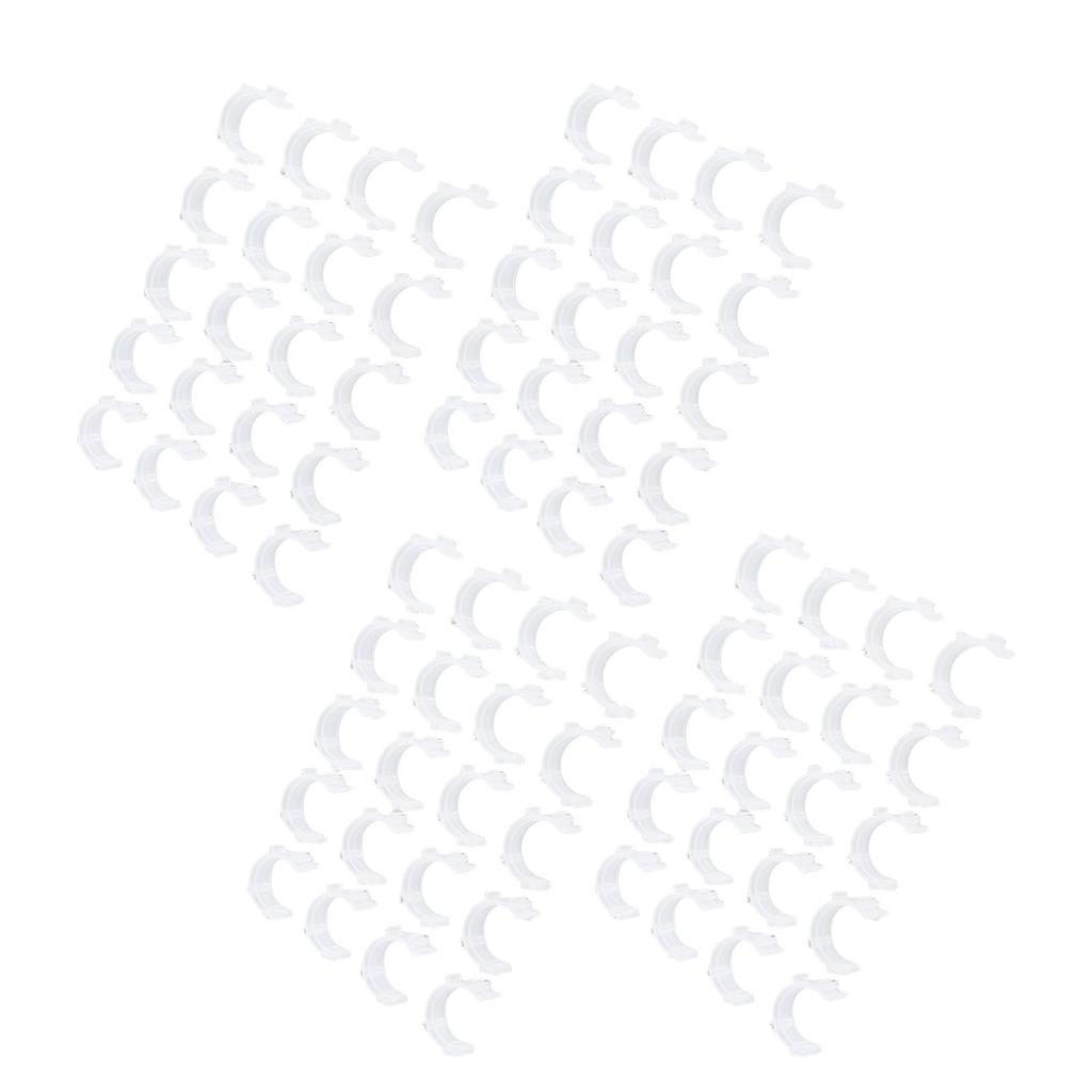 80Pcs Sewing Bobbin Thrd Clamp Prevent Thrd Tail Unwinding Plastic White Bobbin Thrd Sewing Tool for Sewing Beginners and Enthusiasts
