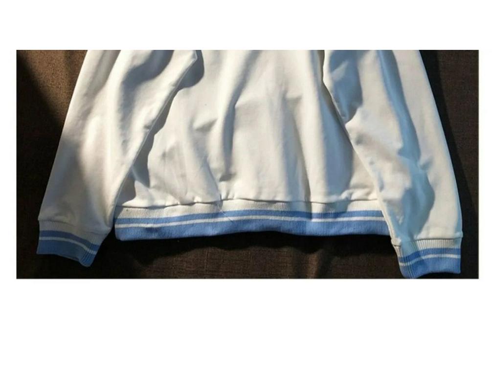 Men's Retro Embroidered V-Neck Sweatshirt - 2022 Spring Trend, Versatile, Loose-Fit Casual Jacket for Students & Couples