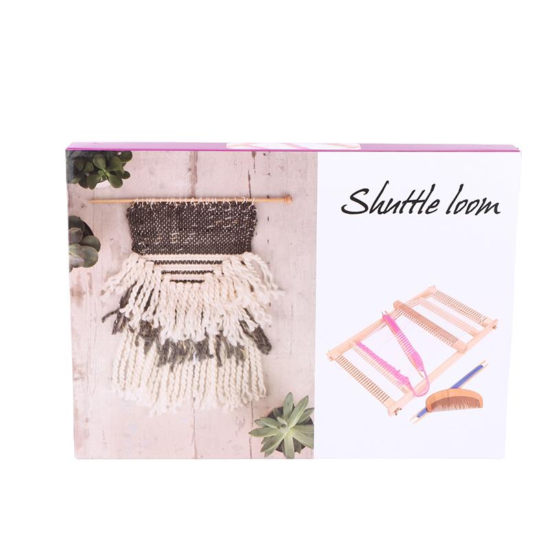 Wooden Multi-Craft Weaving Loom Set Warp ?Frame ?Loom Heddle Bar For Weave Board Weaver Tapestry Kids Beginner