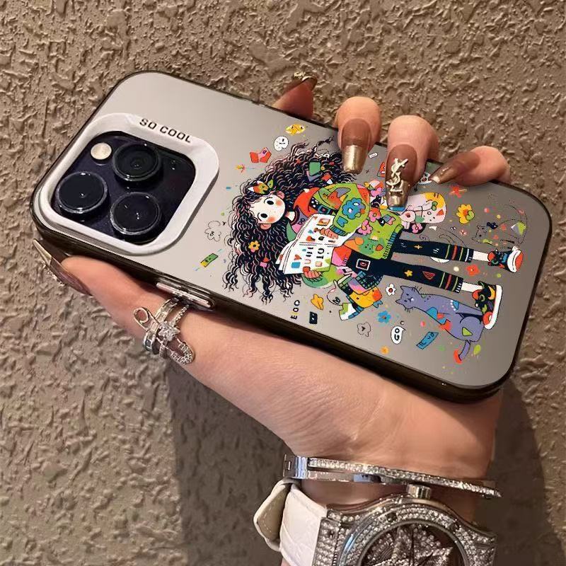 Nueva funda de moda para chica para teléfono móvil iphone17 Apple 15promax/14 personalidad 13pro12/16