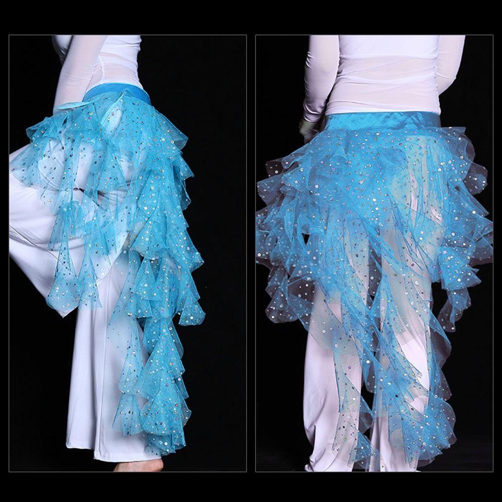 Women Waves Show Costumes Waist Chain Belly Dance Belt Dancer Skirt Hip Scarf