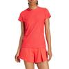 Adidas Comfortable Breathable Skin-Friendly Fitted Short Sleeve T-Shirt Women Tops Red JD4284