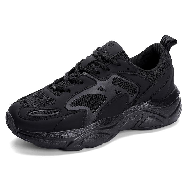 Autumn New Large Size Retro Heightened Platform Youth Running Mesh Sneakers Casual Dad Shoes