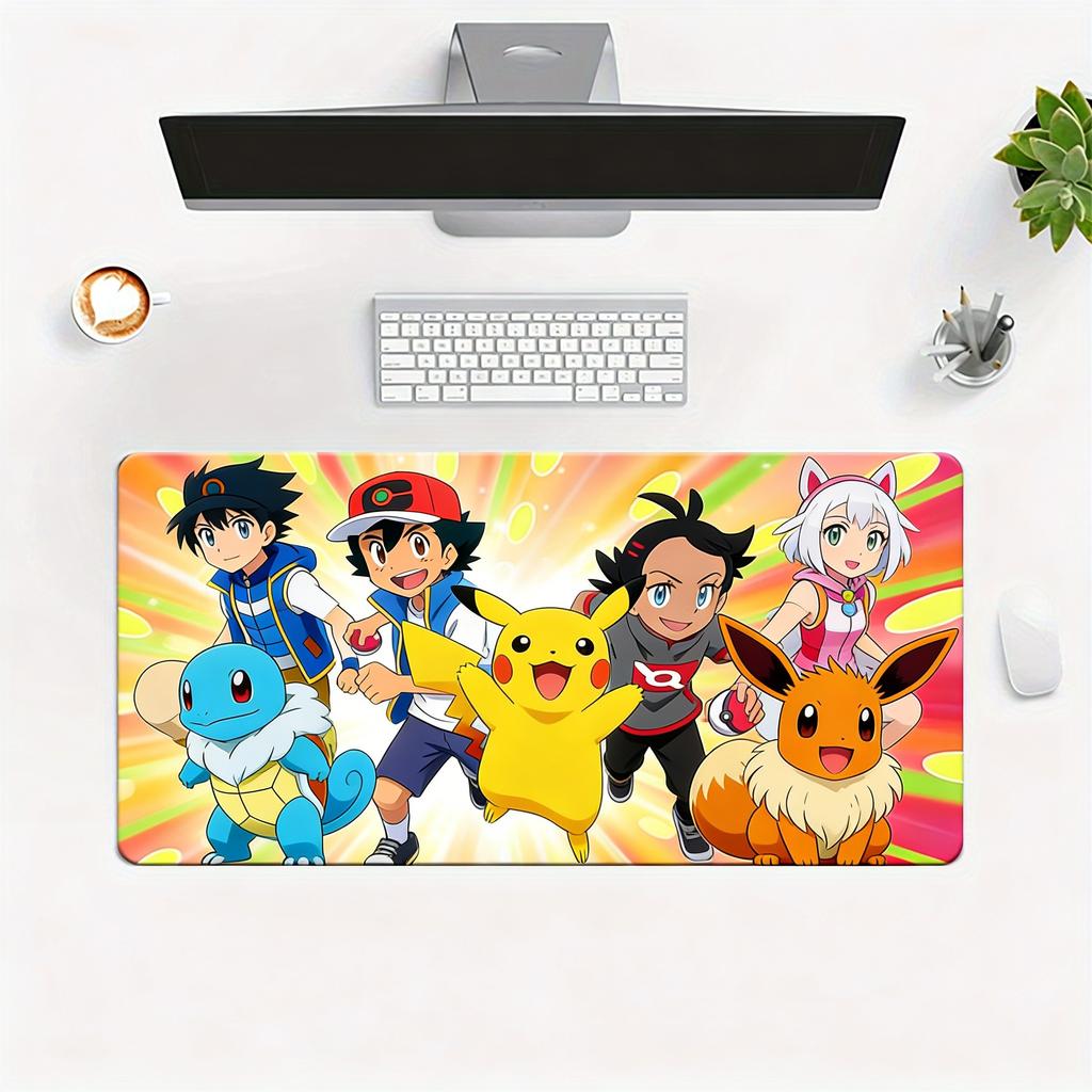 Pokemon Ash Pikachu Gohoh Anime Extended Gaming Mouse Pad Large Desk Mat
