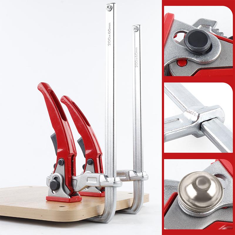 Rychloupínací ráčnová vodicí lišta Svorka Tesařská F svorka Těžká lištová svorka S protiskluzovou podložkou Pro Mft stůl a vodicí lištu