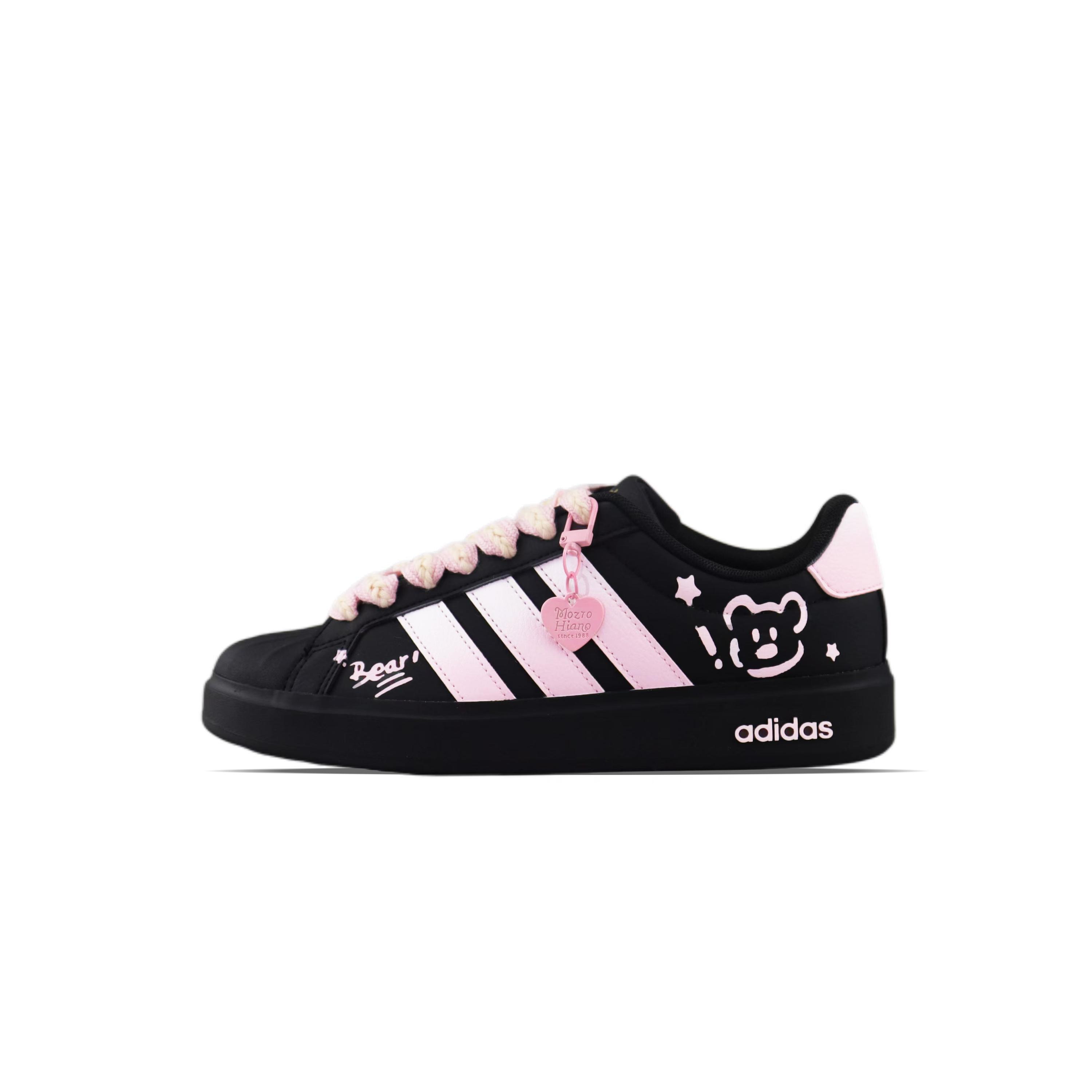 

Adidas Street Talk Low top Skateboard Shoes Women s Black Pink JS5053(Team129-Dear) 39⅓