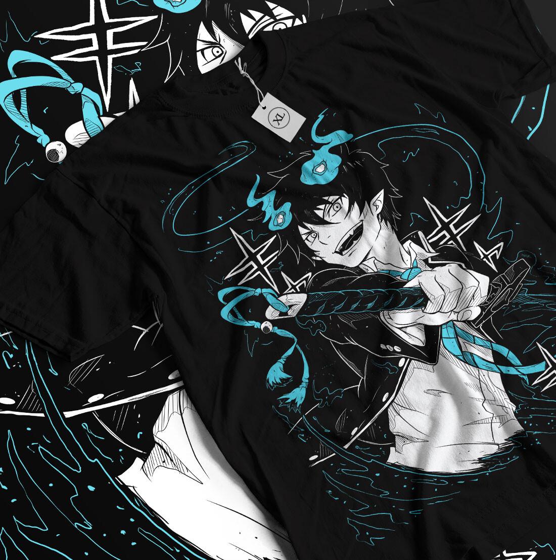 

Blue Exorcist T-shirt Kawaii Funny Anime Manga Graphic Art Gift Shirt All Size Unisex T-Shirt XXXXL