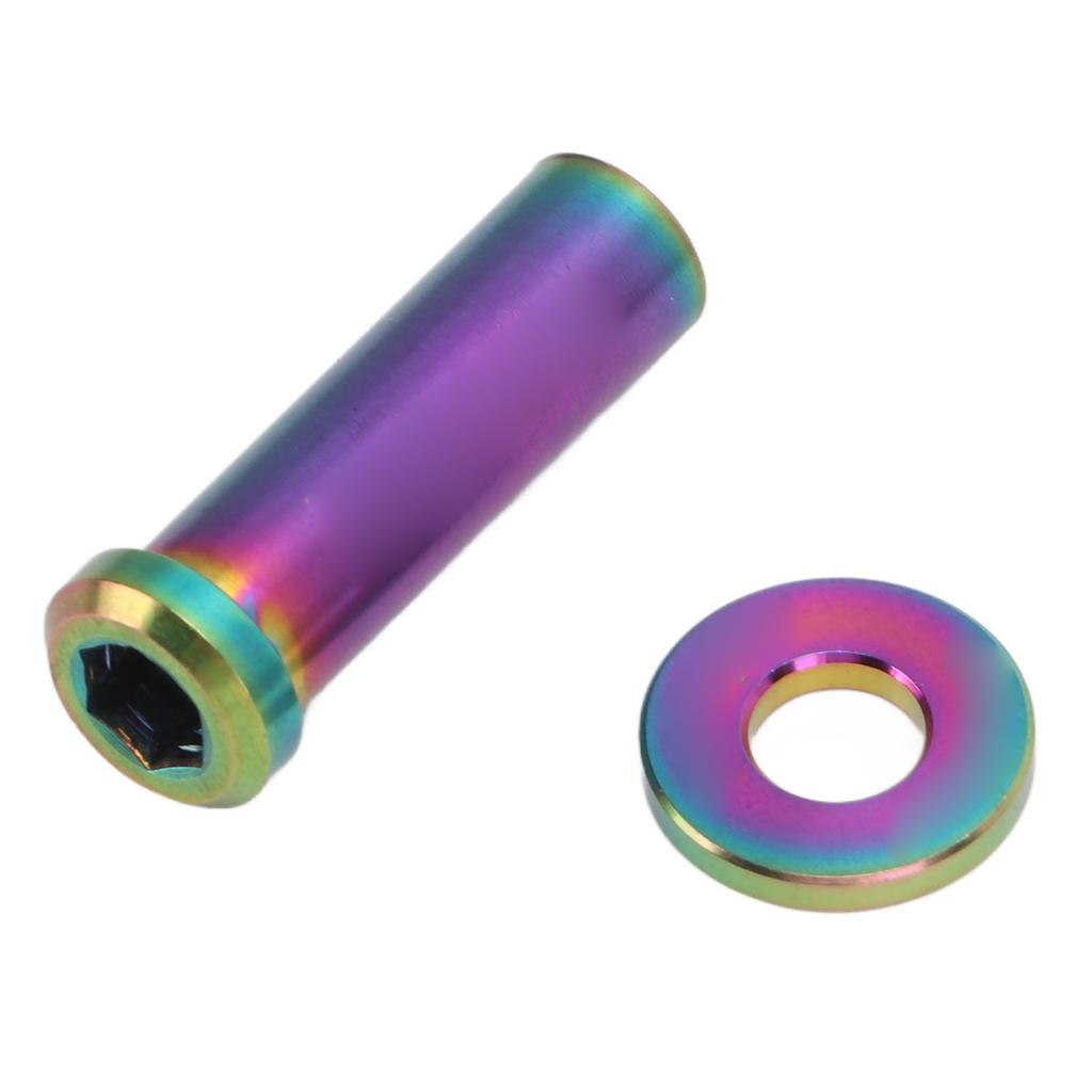 Bike C Clamp Fixed Nuts 25mm PVD Coating Coloring Lightweight Weight Reduction Bike Brake Nuts Colorful