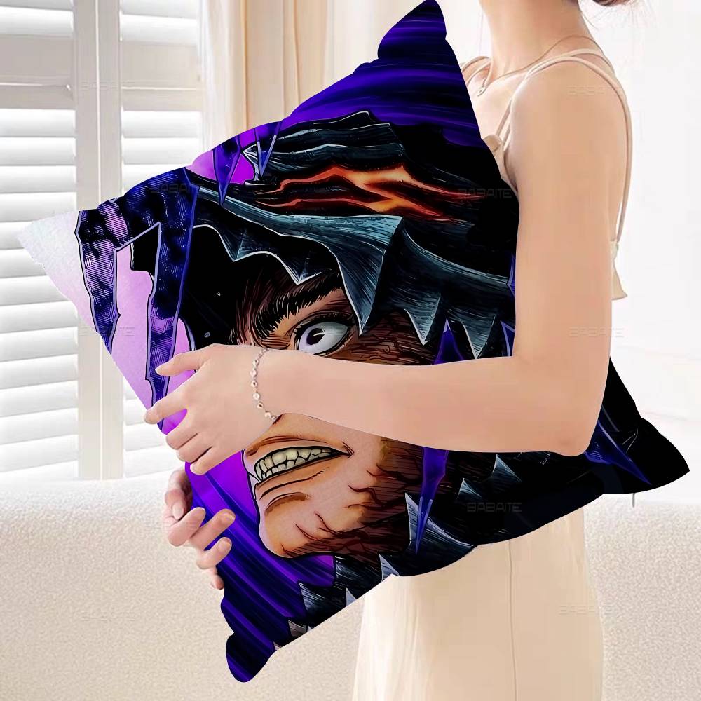 Anime Berserk Cushion Cover Car Throw Pillow Case For Sofa Car Christmas Gift xcm xcm