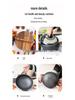 Traditional Double-Eared Cast Iron Pot - Round Bottom for Stewing & Stir-Frying On Gas or Firewood Stoves