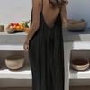 New Women's Strappy Cardigan Loose Backless Home Wear Dress