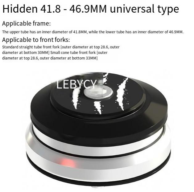 For Casual Cyclists 44mm Adapter CNC Bicycle Headset Tapered Fork