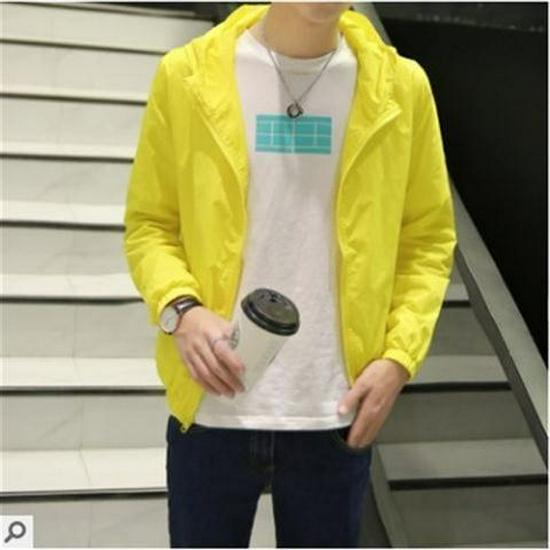 2023 Lätt Genomskinlig Solskyddsjacka för Herrar - Mångsidig Strandkläder för Studenter