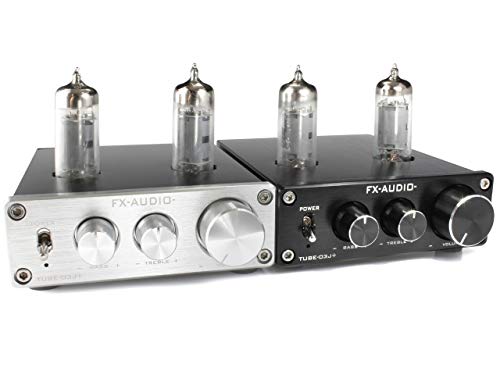 FX-AUDIO-TUBE-03J+ [Black] Vacuum Tube Hybrid Preamp with Tone Control