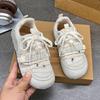 Women's Breathable Sneakers 2025 Spring Autumn New Lace Up Non Slip Casual Shoes Comfortable Lightweight Soft Sole Flats