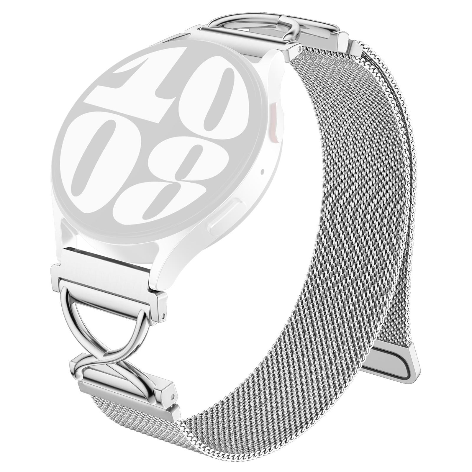 

Для годинника Huami Amazfit GTS 3 Магнітний міланський ремінець з нержавіючої сталі з Х-подібним з єднувачем Silver