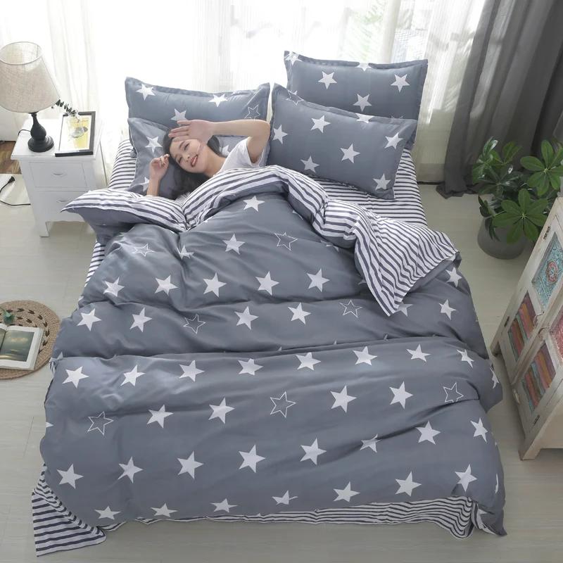 Cartoon Duck Duvet Cover Twin Queen Size, Cute Farmhouse Livestock Yellow Duck Bedding Set for Kids Boy Bedroom Decor 3/4pcs Set