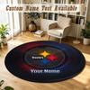 Round Rug Custom NamePittsburgh Steelers Pattern Non Slip Carpet Home Floor Decor