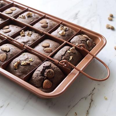 18 Cavity Cake Pan Non-Stick Square Shape Bread Mold Pan Stainless Steel Baking Tools Professional Bakeware