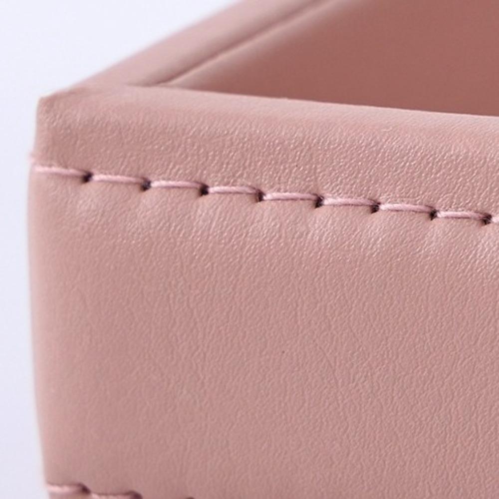 Nordic Desktop Storage Tray Leather Decorative Vanity Tray Watch Holder Perfume Tray  Bedroom
