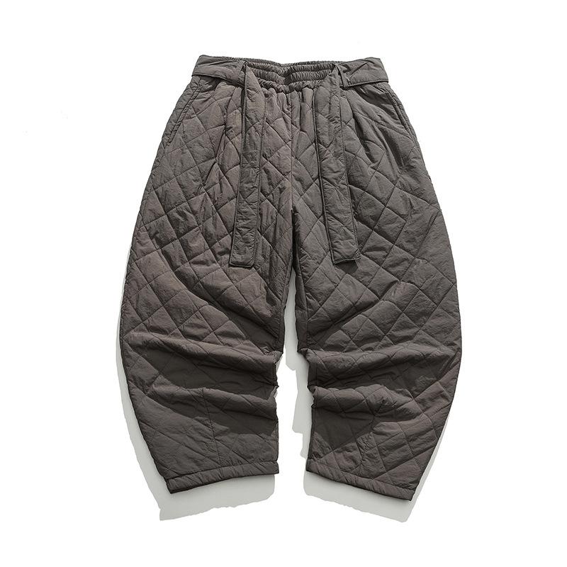 

Men Autumn Winter Thick Plus Size Harem Pants Chinese Style Warm Trousers Male Sweatpants Jogging Pants 5XL сірий